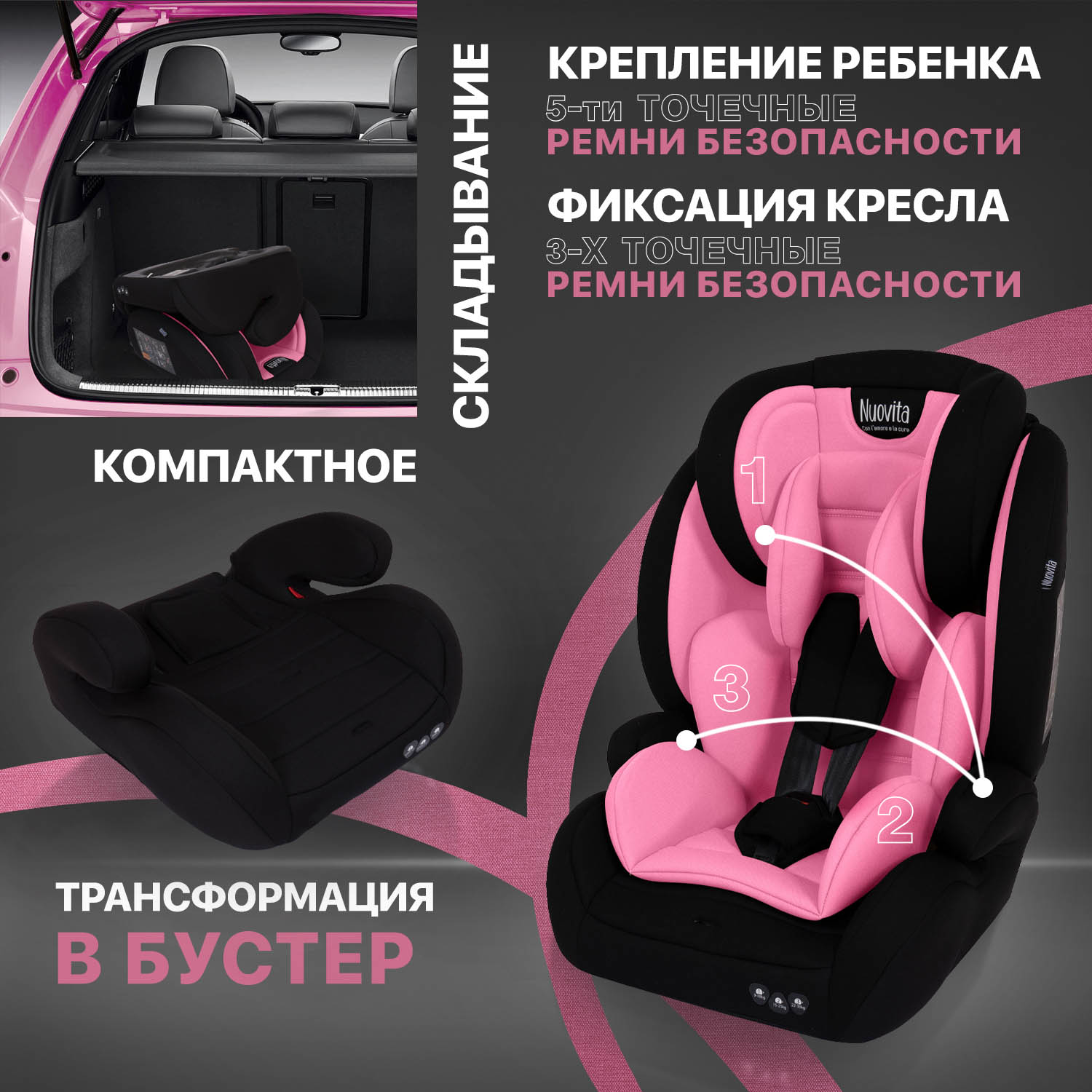 Автокресло Nuovita Maczione N123-1